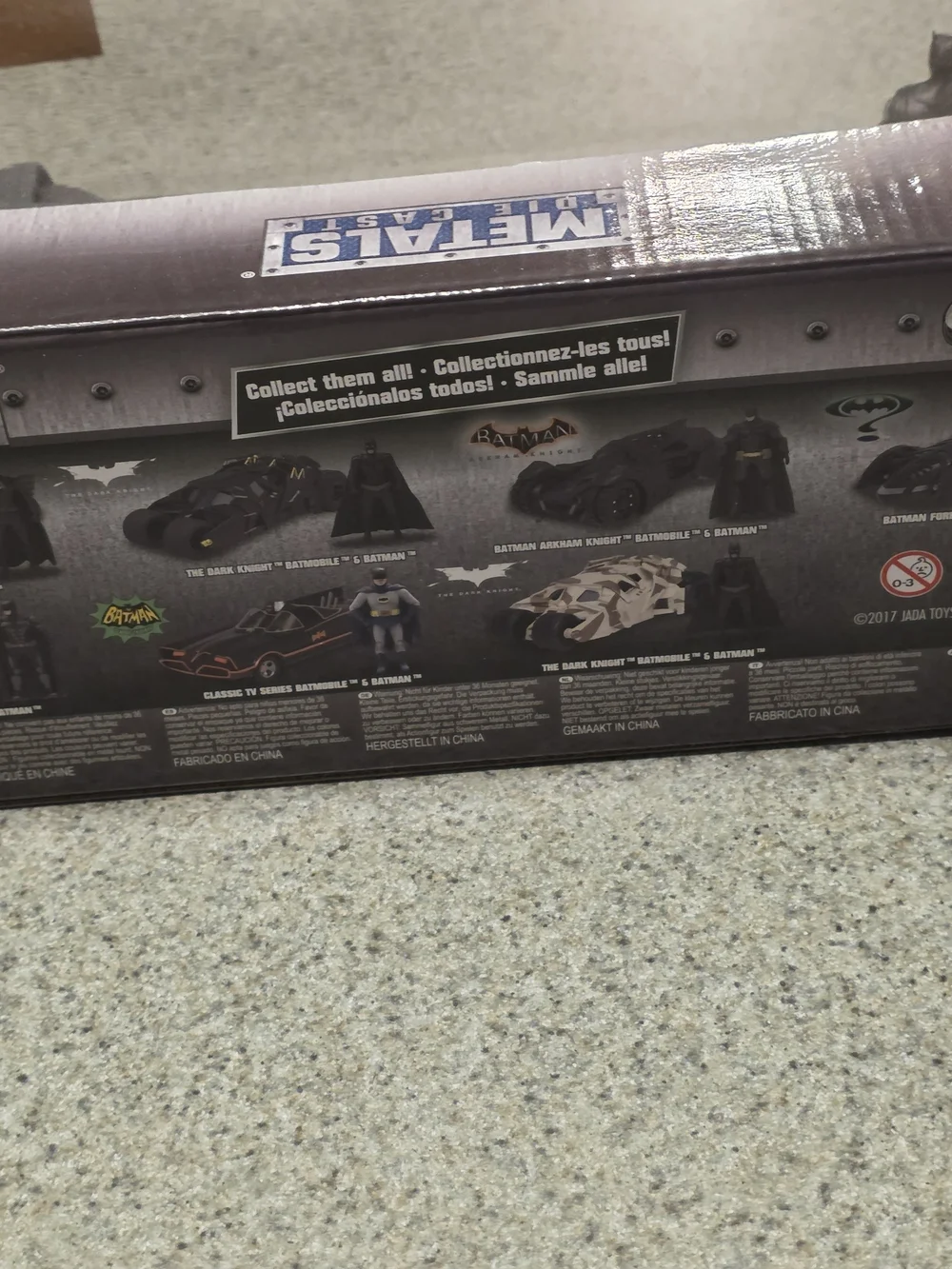 Die-cast Justice League Batmobile